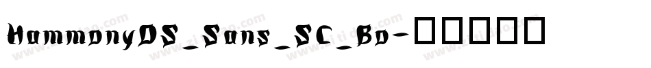 HammonyOS_Sans_SC_Bo字体转换