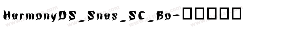 HarmonyOS_Snas_SC_Bo字体转换