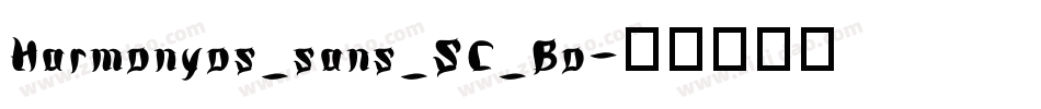 Harmonyos_sans_SC_Bo字体转换