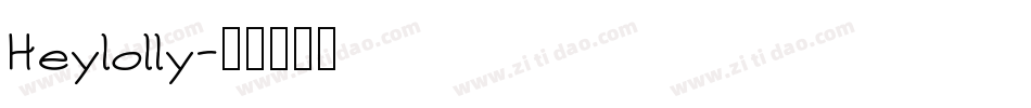 Heylolly字体转换