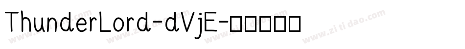 ThunderLord-dVjE字体转换