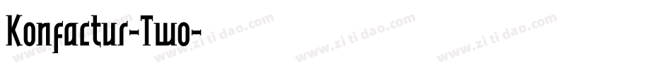 Konfactur-Two字体转换