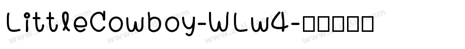 LittleCowboy-WLw4字体转换