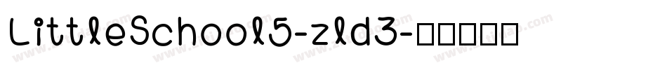 LittleSchool5-zld3字体转换