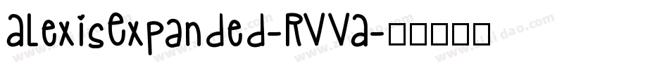 AlexisExpanded-RVVA字体转换