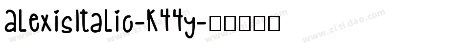 AlexisItalic-K44y字体转换
