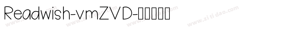 Readwish-vmZVD字体转换