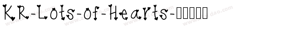 KR-Lots-of-Hearts字体转换