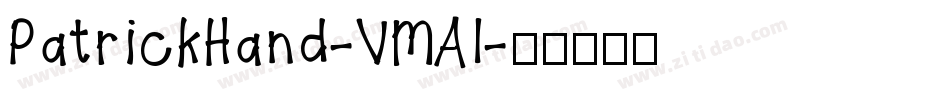 PatrickHand-VMAl字体转换