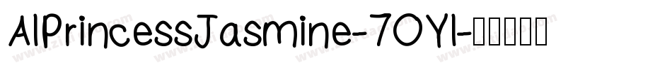 AlPrincessJasmine-7OYl字体转换