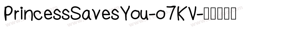 PrincessSavesYou-o7KV字体转换