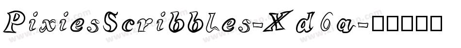PixiesScribbles-Xd6a字体转换