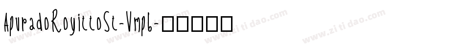 ApuradoRoyittoSt-Vmp6字体转换