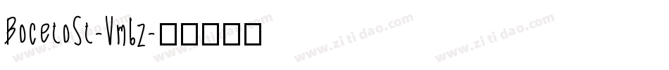 BocetoSt-Vm6z字体转换