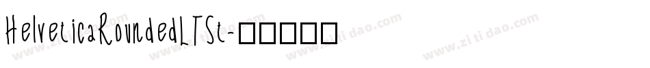HelveticaRoundedLTSt字体转换