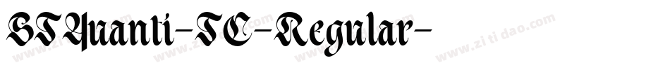 STYuanti-TC-Regular字体转换