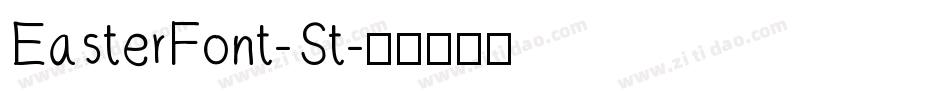 EasterFont-St字体转换