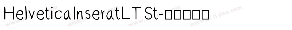 HelveticaInseratLTSt字体转换