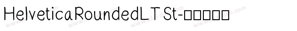 HelveticaRoundedLTSt字体转换