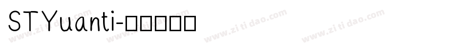 STYuanti字体转换