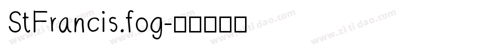 StFrancis.fog字体转换