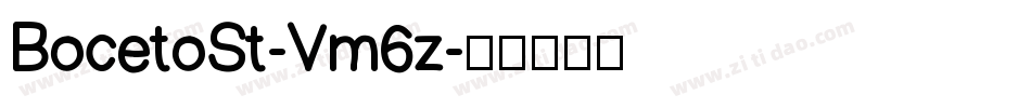 BocetoSt-Vm6z字体转换