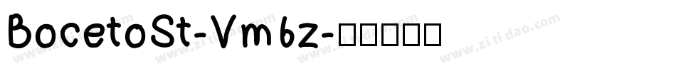 BocetoSt-Vm6z字体转换