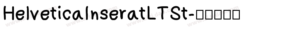 HelveticaInseratLTSt字体转换