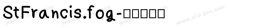 StFrancis.fog字体转换