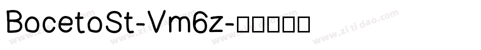 BocetoSt-Vm6z字体转换