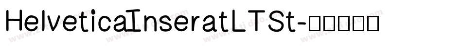 HelveticaInseratLTSt字体转换