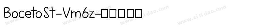 BocetoSt-Vm6z字体转换