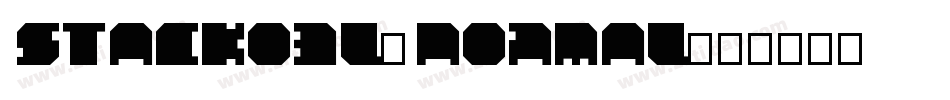 StackObl-Normal字体转换