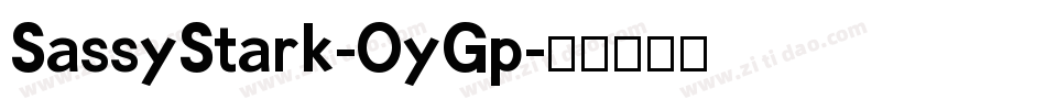 SassyStark-OyGp字体转换