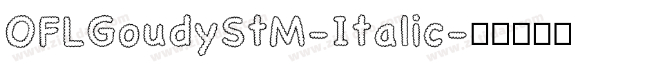 OFLGoudyStM-Italic字体转换