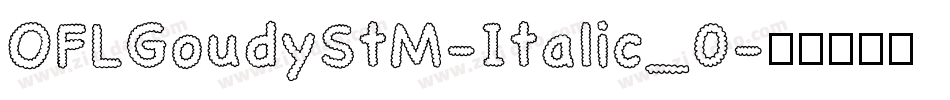 OFLGoudyStM-Italic_0字体转换