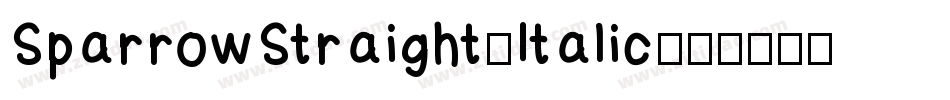 SparrowStraight-Italic字体转换