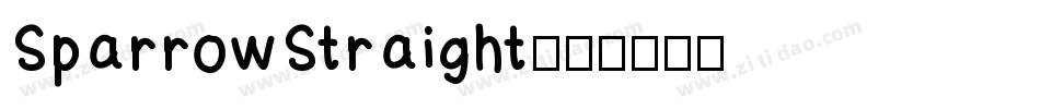 SparrowStraight字体转换