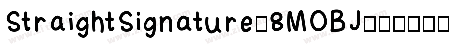 StraightSignature-8MOBJ字体转换
