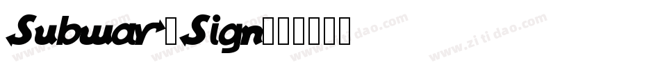 Subway-Sign字体转换