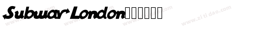 SubwayLondon字体转换