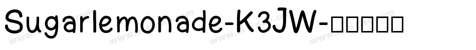 Sugarlemonade-K3JW字体转换