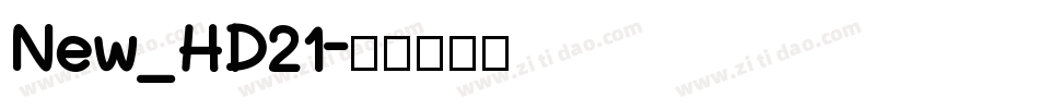New_HD21字体转换
