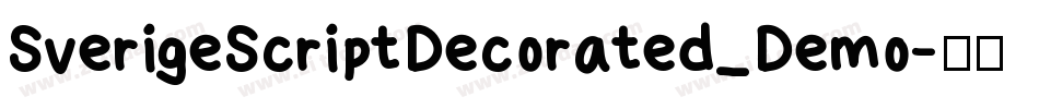 SverigeScriptDecorated_Demo字体转换