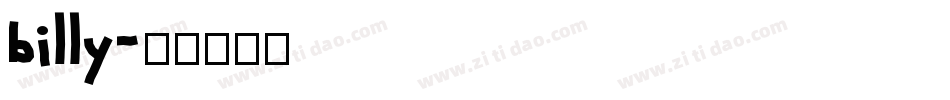 billy字体转换
