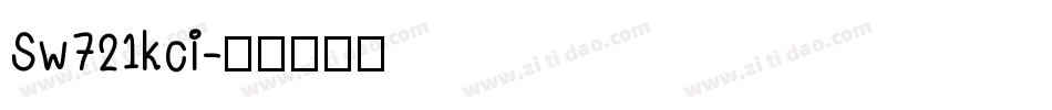 Sw721kci字体转换