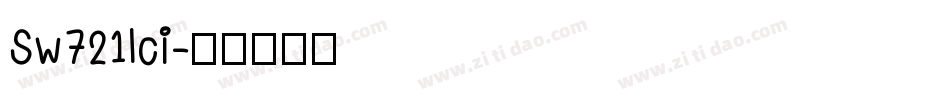 Sw721lci字体转换
