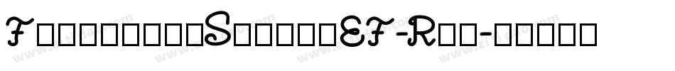 FreestyleScriptEF-Reg字体转换
