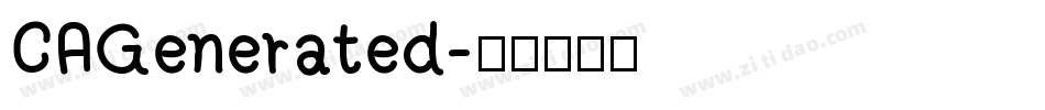 CAGenerated字体转换