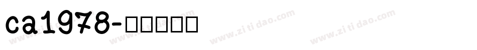 ca1978字体转换